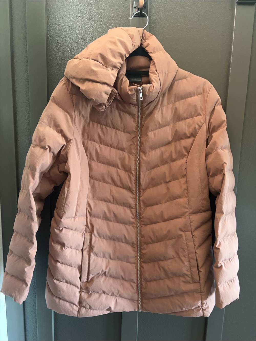 32 Degrees Quilted Puffer Jacket in Blush Pink